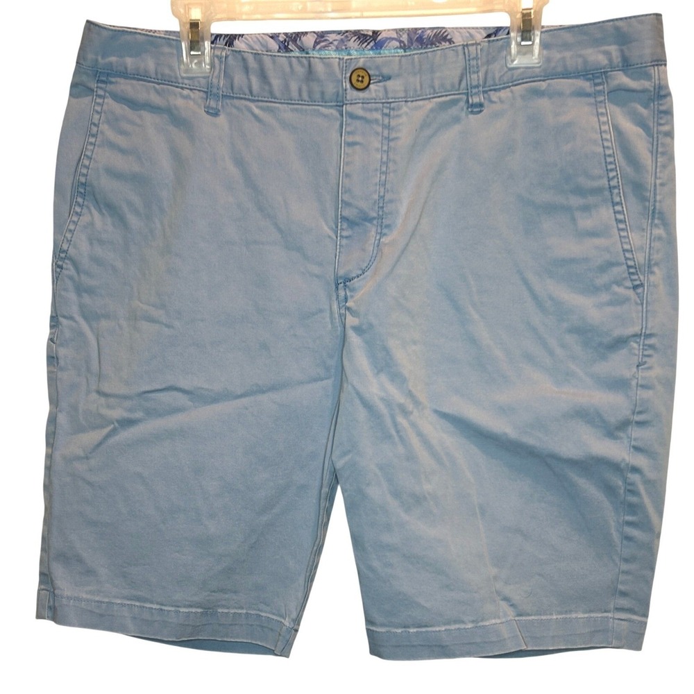 Men's Light Blue Casual Cotton Shorts